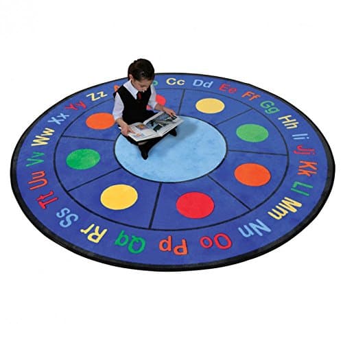 PROFILE EDUCATION Childrens Abc Dots Round Rug (CPR487)
