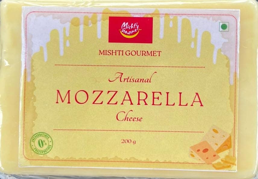 MISHTI GOURMET ARTISANAL MOZZARELLA CHEESE 200G