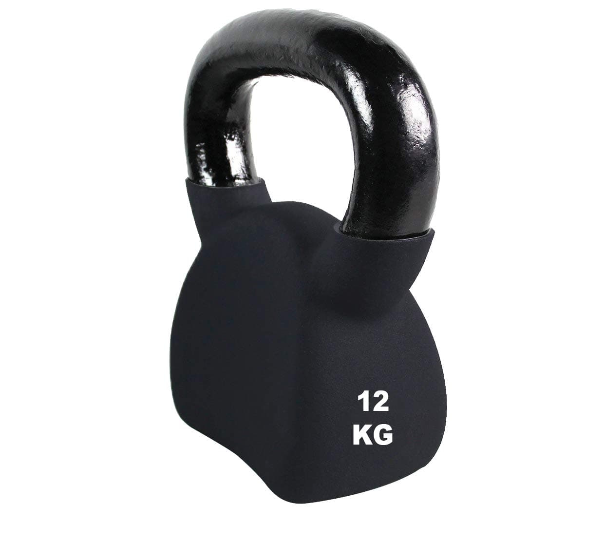 Athlyt - Neoprene Cast-Iron Kettlebell, Black