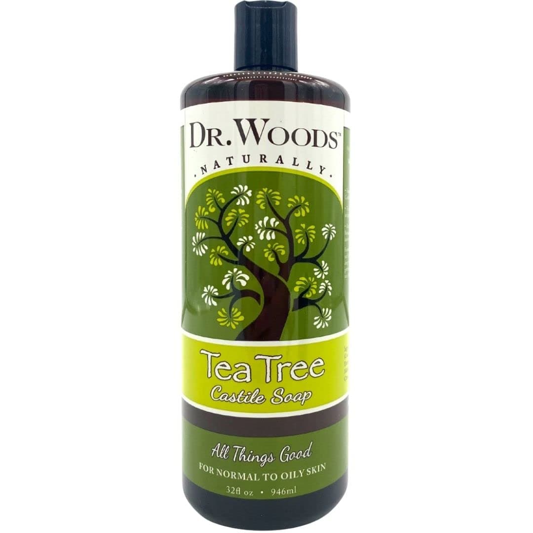 Dr. Woods Pure Cleansing Tea Tree Liquid Castile Soap, 32 Ounce