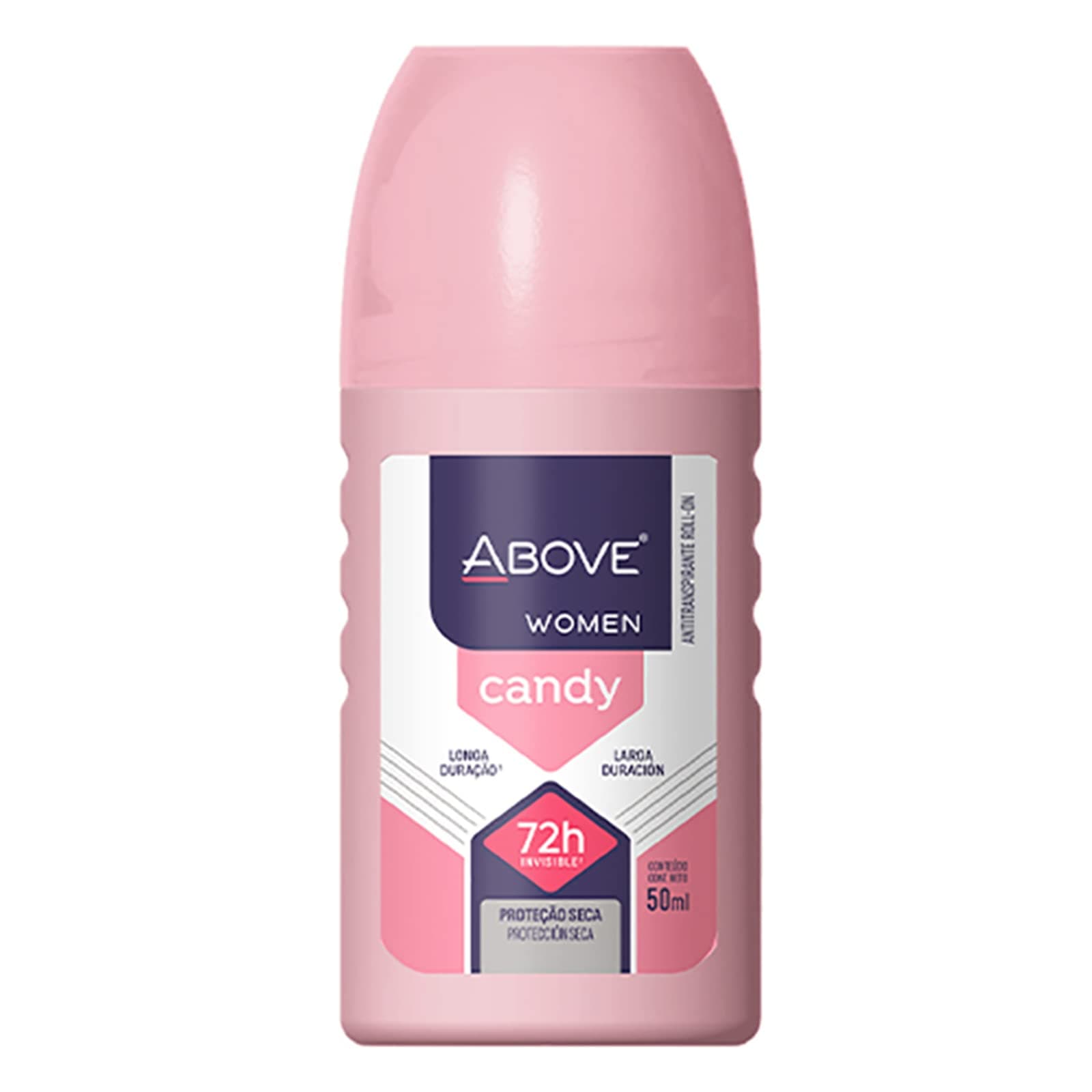 ABOVERoll-On Deodorant, Classic Candy, 1.7 oz - 72-Hour Protection - Dry Touch - Floral Fragrance - For All Skin Types - No Stain Deodorant