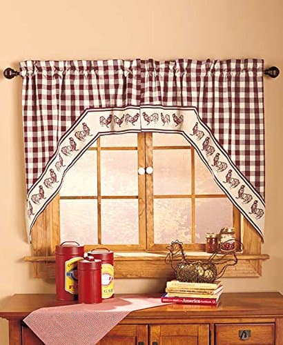 Swag Style Country Curtain Sets (Rooster)
