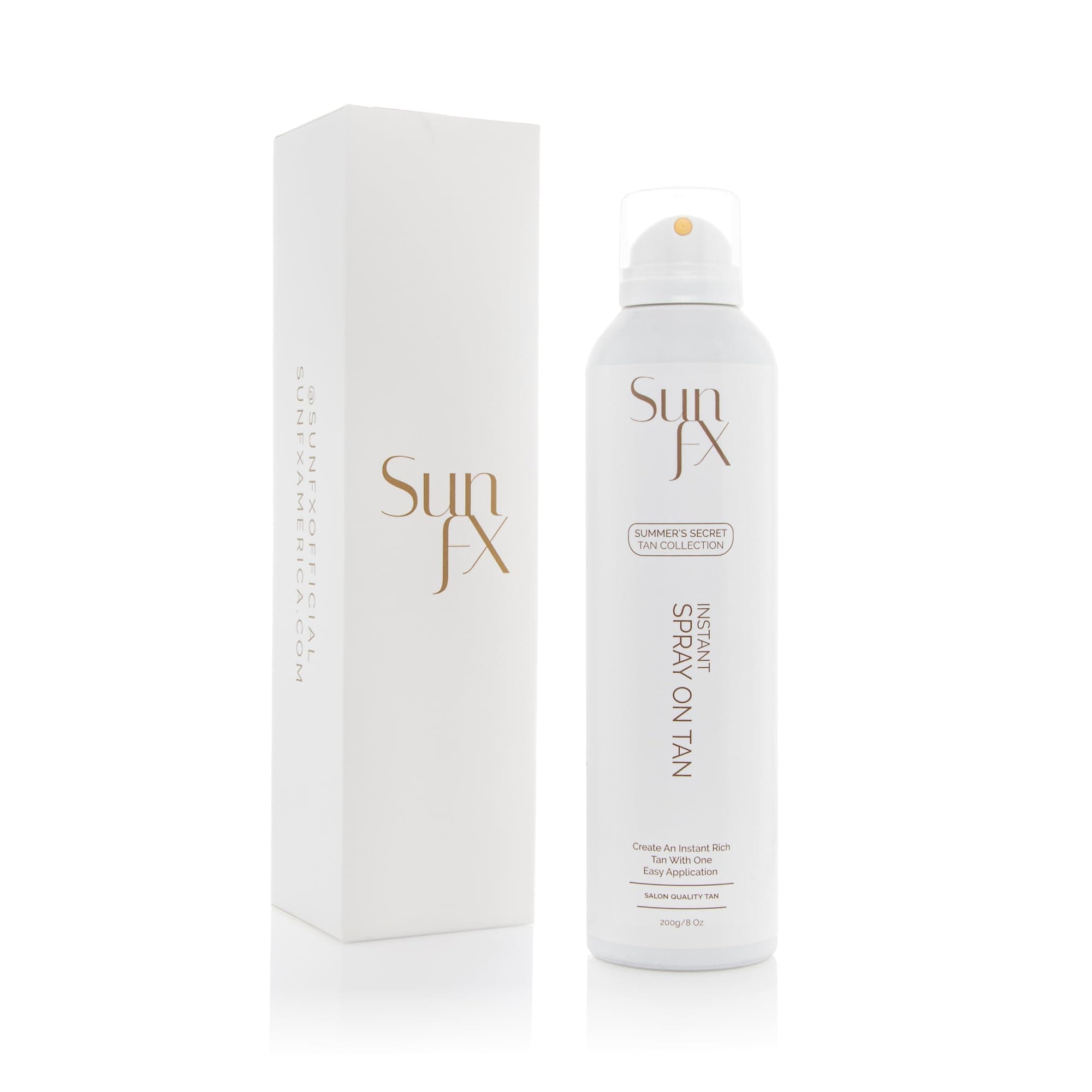 Summer's Secret Instant Self-Tanning Spray – Medium-Dark, 8oz | Streak-Free, Fast-Drying, Long-Lasting Self Tanner for a Natural Bronzed Glow