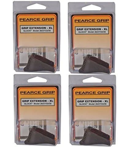 Extensions (4) Fits Glock 26 27 33 39 PG-26XL (PG26XL X 4) by Pearce