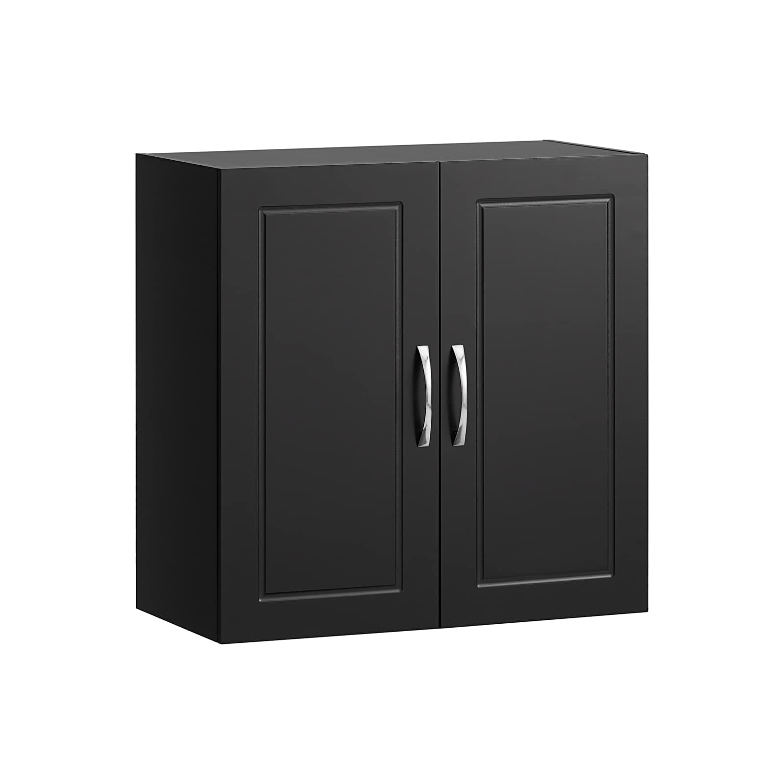 SoBuy Bathroom Wall Cabinet Mounted Storage Unit with Adjustable Shelf and Door Small Slim Bathroom Cupboard for Towel & Toiletries, Ideal for Mirror Cabinet Replacement Black 60x30x60cm FRG231-SCH