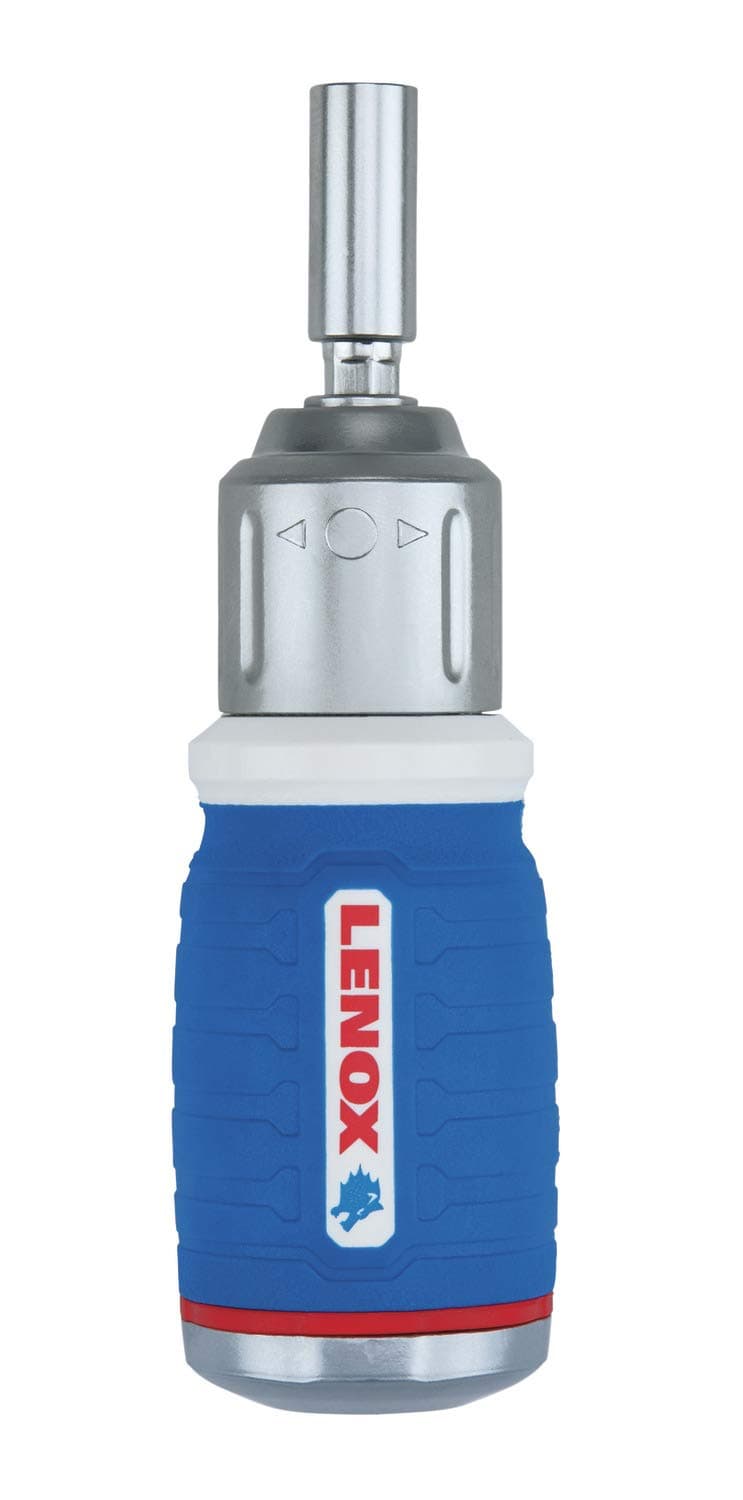 LENOX Tools Screwdriver, 8-in-1 Stubby Ratcheting (LXHT60901)