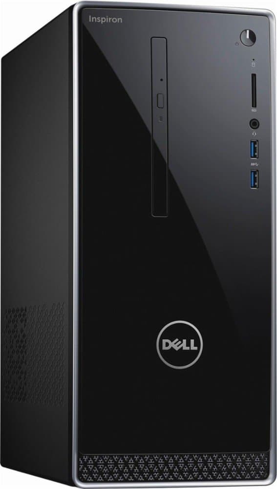 Dell Inspiron 3668 Desktop PC - Intel Core i3-7100, 8GB RAM, 1TB 7200RPM Hard Drive, Intel HD Graphics, DVD, HDMI, USB 3.0, Bluetooth, Windows 10