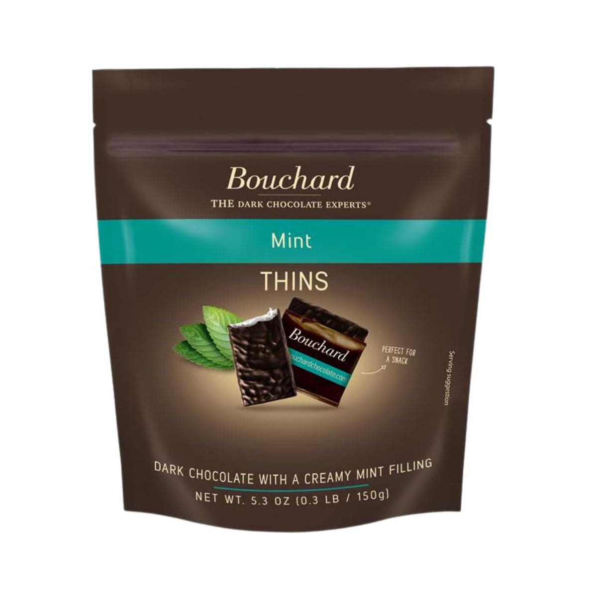 Dark Chocolate Mint Thins (72% Cacao) 5.3 OZ (.3 LB/150g) (Pack of 2)