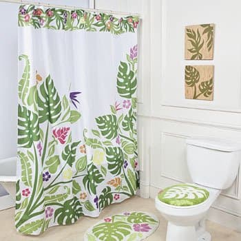 Palm Leaf Shower Curtain - Home Textiles