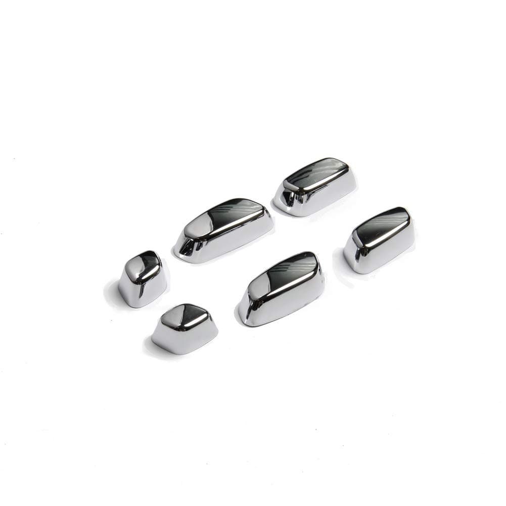 Chrome Seat adjustment button panel cover trims molding for GMC sierra Chevrolet Silverado 2014 2015 2016 2017 2018 accessories