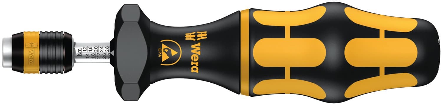 Kraftform Esd Adjustable Torque Screwdrivers (0.1-3.0 Nm) With Rapidaptor Quick-Change Chuck, Series 7400