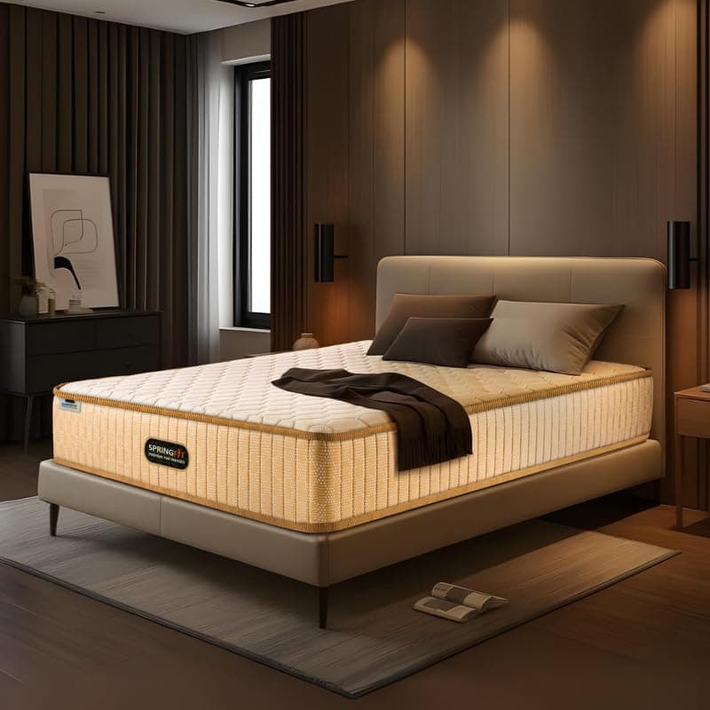 Springfit Back Orthopedic Mattress with Reactive & HR Foam | 6 Inches Single Size (72x36x6) | Firm | CertiPUR-US & Certiguard Technology