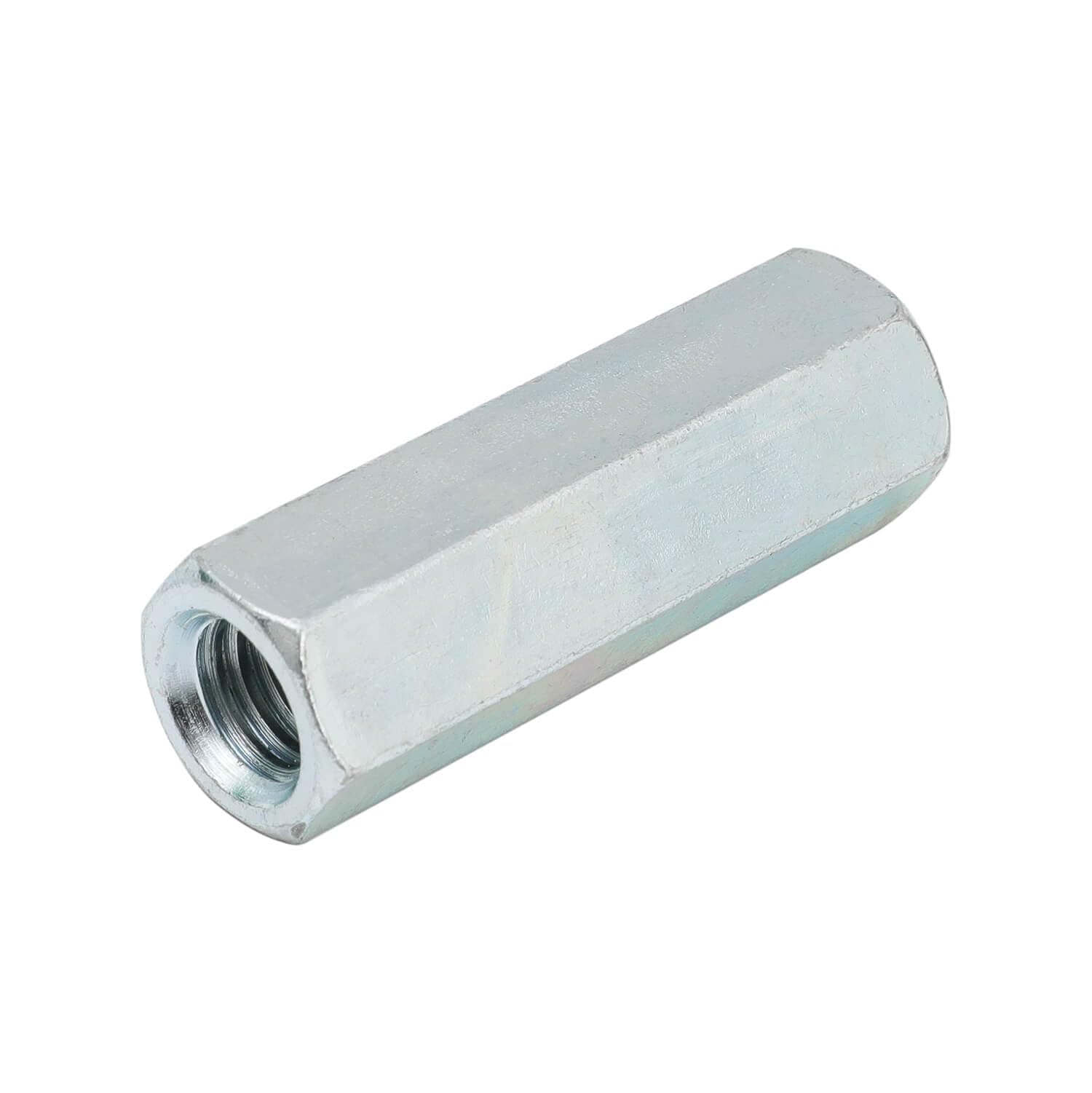 10 Packs 3/8"-16 Rod Coupling Nuts, UNC Threaded Hex Coupling Nut,Length: 1-3/4"