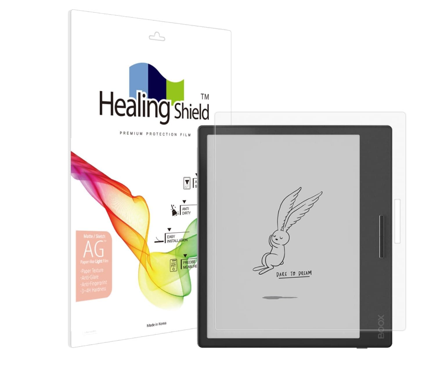 Healing Shield Screen Protector for Onyx Boox Page/Boox Go Color 7 / Leaf 3 Light Anti-Glare Paper Texture Feeling Matte Film - AG Light Paper Page