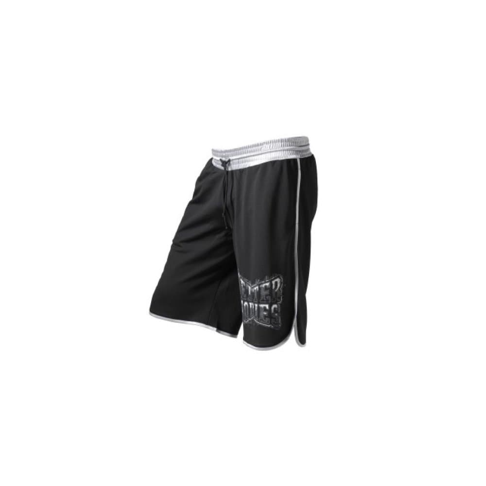 Better Bodies Mesh Gym Shorts - Medium Black - Grey