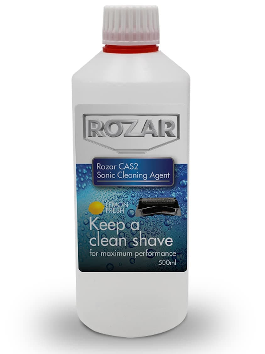 – Rozar Cleaning Agent Solution - Jet Clean and Renew 500ml Bottle Remove Hair & Skin Particles from Shaver Foils. PLUS FREE BOTTLE OF SHAVER OIL