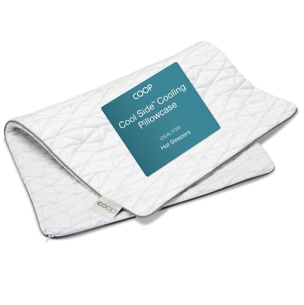 Cooling Pillowcase for Hot Sleepers - Lulltra Cool Technology - Bamboo Derived Viscose Rayon and Jacquard - Smooth Breathable Both Sides Pillow Case Hidden Zipper (King) (King)