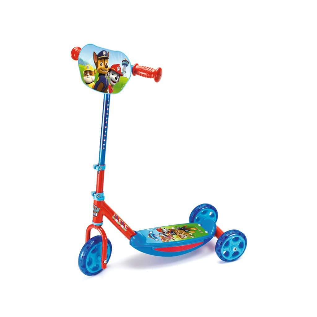 Smoby - Paw Patrol scooter - 3 wheel scooter, height-adjustable handlebars, sturdy metal frame, easy to transport, for children aged 3 and over