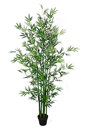 YATAI Nearly Natural Artificial Bamboo Tree 2.2 Meters High Bamboo Plant Fake Tree with Plastic Pot & Moss Grass for Home Garden Decoration – Fake Plant – Artificial Plants