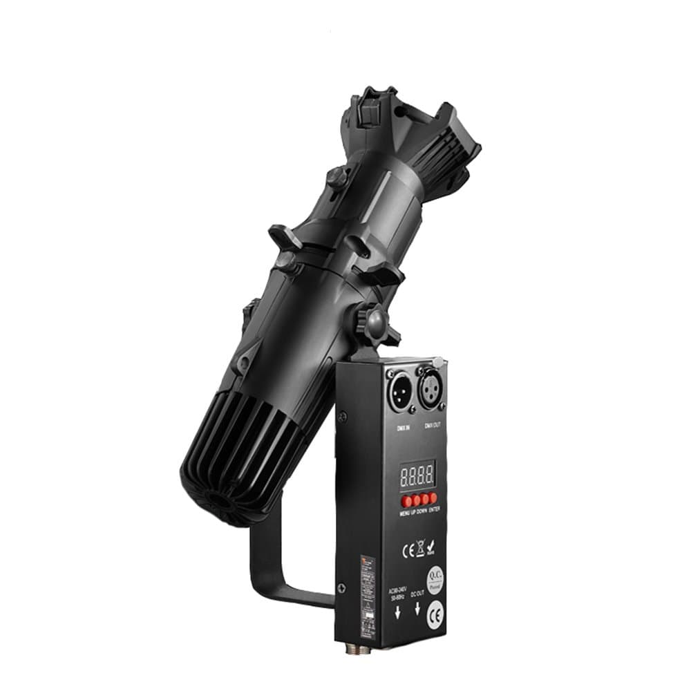 Led Profile Spot Light 20W 2in1 Cool/Warm White Stage Beam DMX For Museums Art-galleries Stores Lobbies Studio Theater (Cool White)