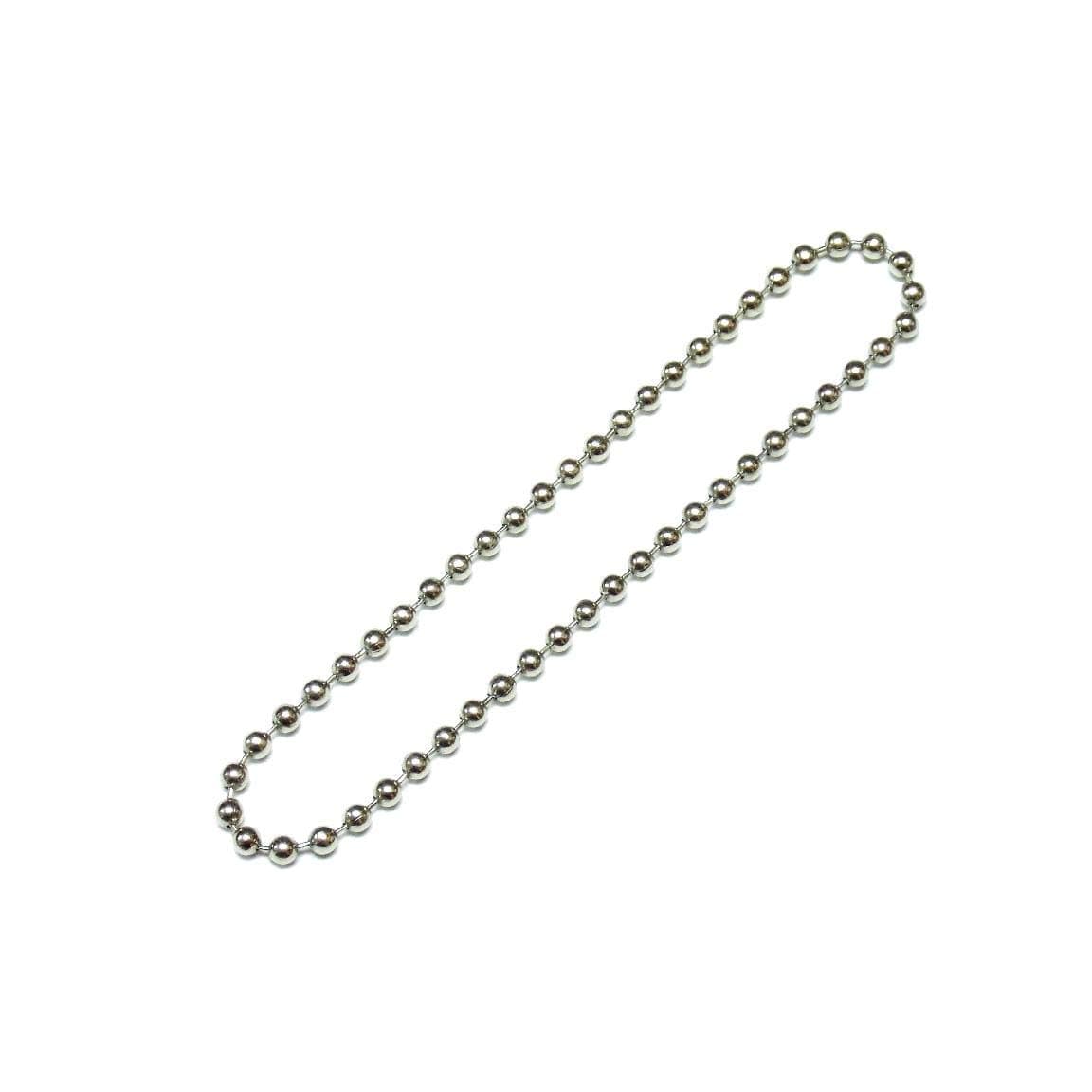 #10 Nickel Plate Continuous Loop Metal Bead Chain for Clutch Roller Window Shade - 48" Drop Length