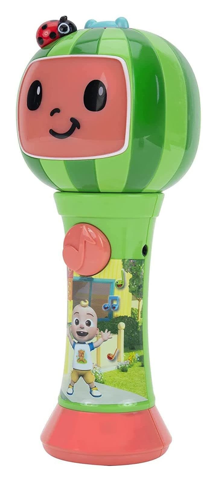 First Act Discovery CoComelon Musical Sing-Along Microphone Plays Clips of The ‘Thank You’ Song - Musical Instruments for Kids, Toddlers, and Preschoolers