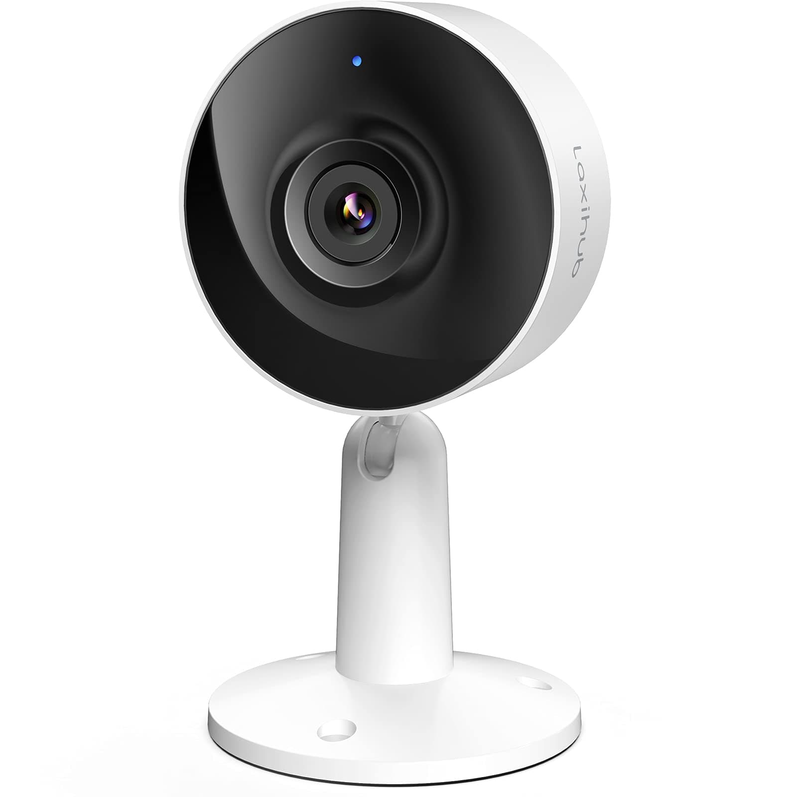 Indoor WiFi Security Camera Baby/Dog/Cat/Pet Camera with Mobile App, Motion Detection Home Surveillance IP Camera 1080P Night Vision 2-Way Audio Works with Alexa & Google Assistant, White, M4