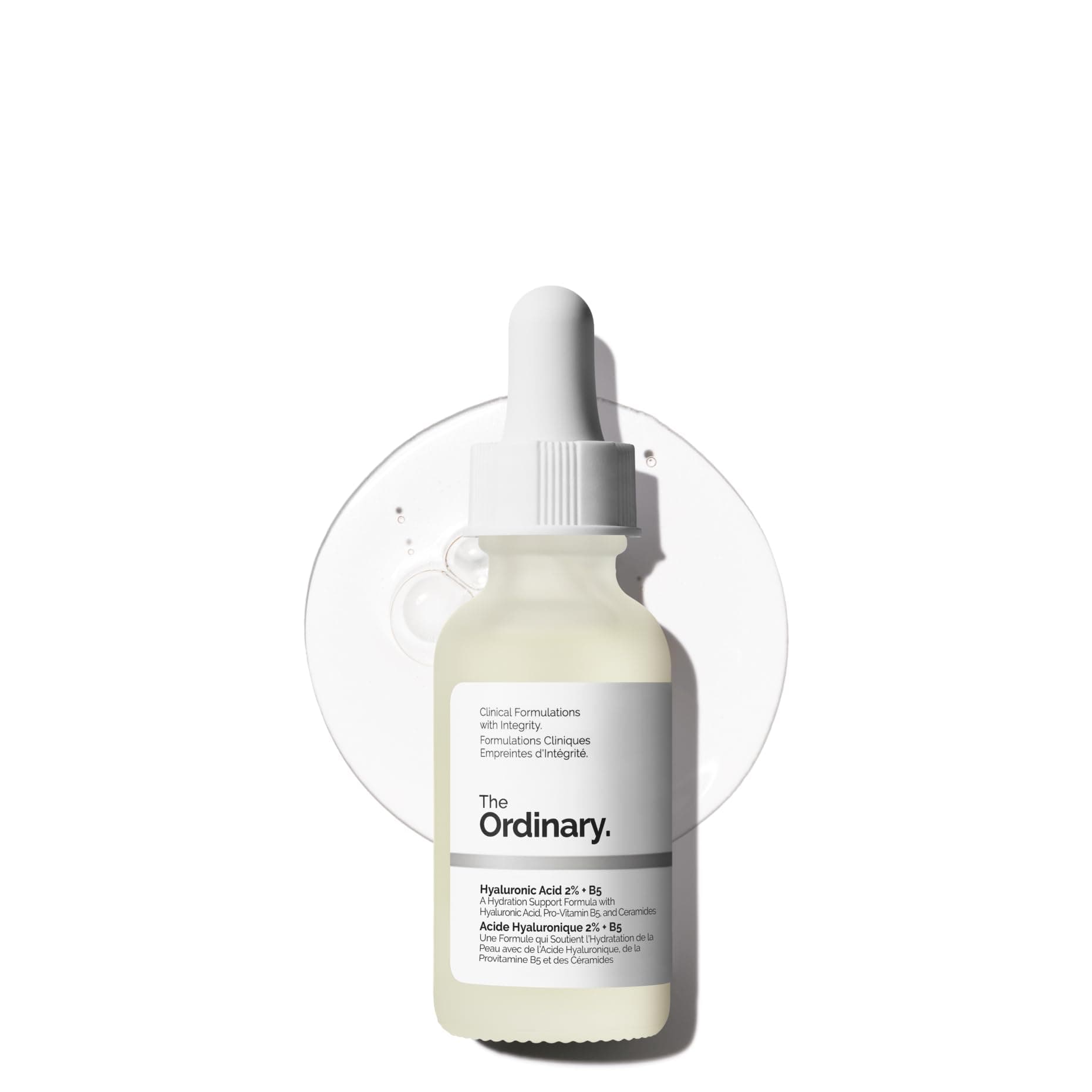 The Ordinary Hyaluronic Acid 2% + B5 (with Ceramides), Multi-Depth Hydration Serum for Plumper, Smoother Skin, 30ml