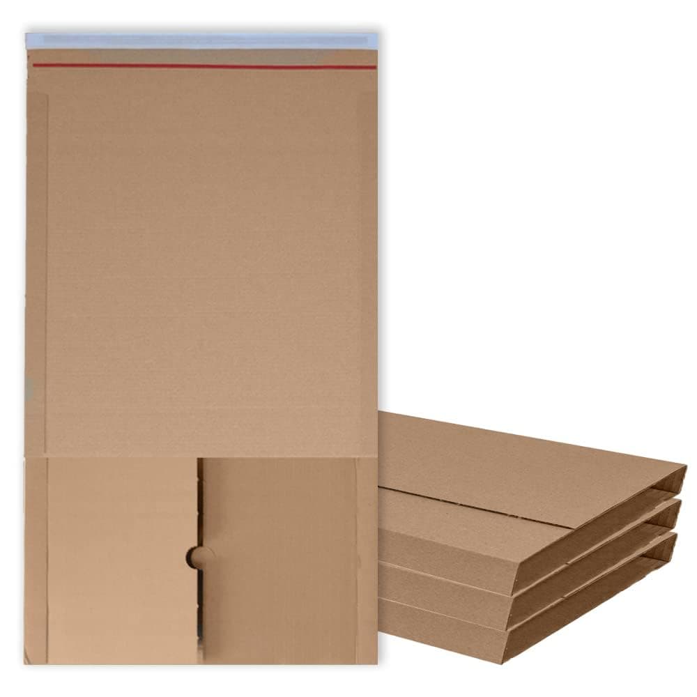 AKAR Book Wrap Mailer (460x335 + 100mm) A3 Postal Boxes for Posting Packaging & Secured Shipping | Protective Corrugated Cardboard Mailer cover from the edges | Perfect for Books, Catalog, Diary (5)