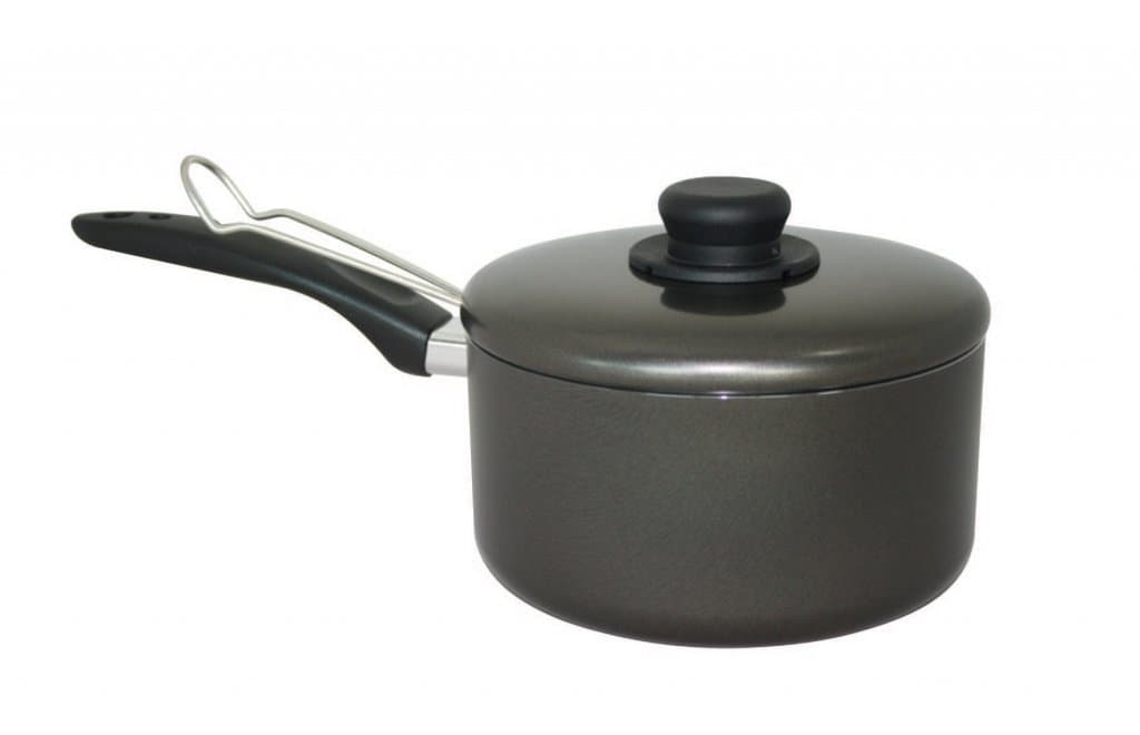 8" Chip Pan & Lid - Non Stick Aluminium