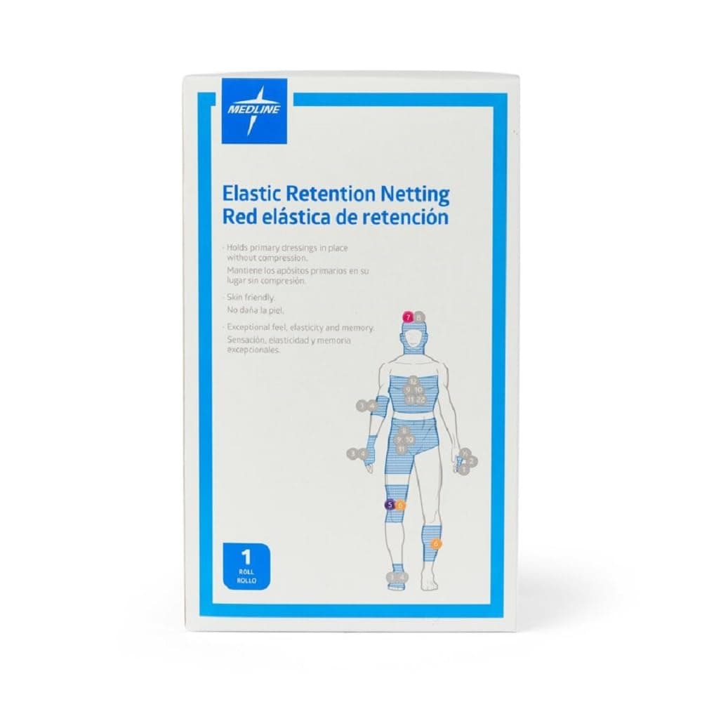 Medline Elastic Net Retention Dressing, Size 6, Large Leg/Small Head/Amputation, Latex-Free, 1 Count