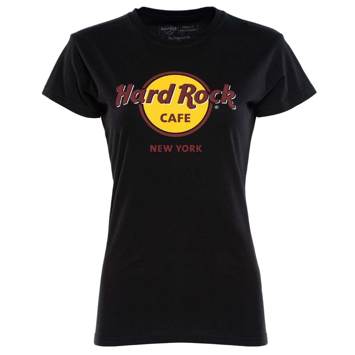 Hard RockLadies Classic Black Tee New Logo