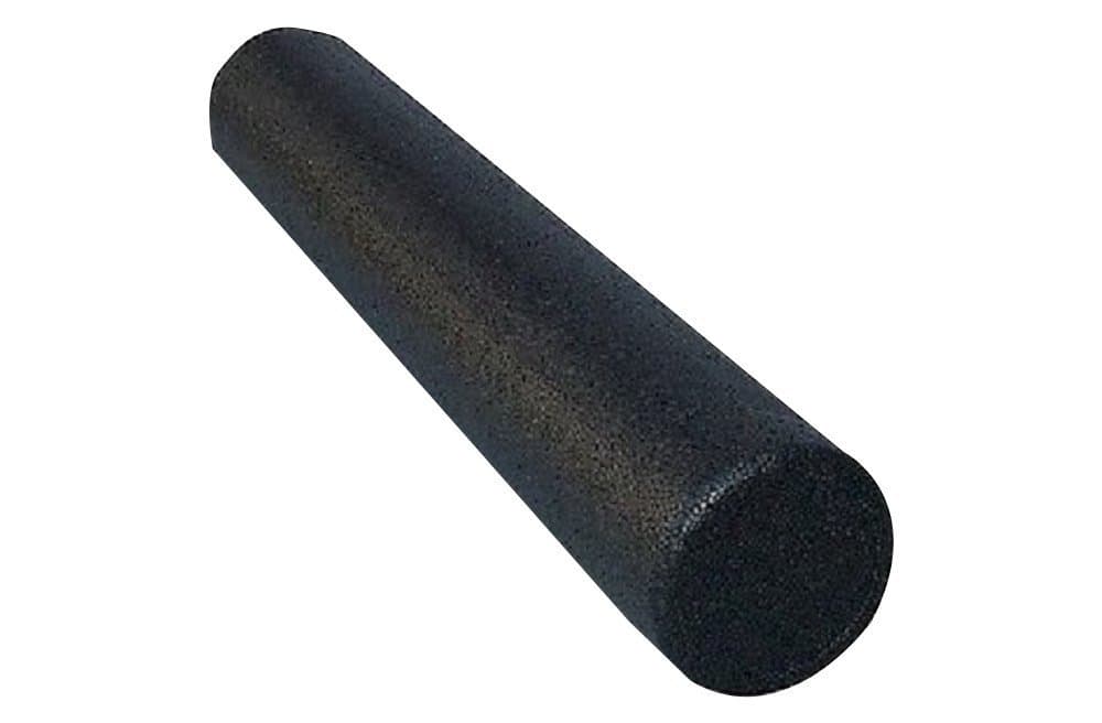 CanDo Black Composite High-Density Foam Rollers for Muscle Restoration Massage Therapy Sport Recovery and Physical Therapy 6" x 36" Round