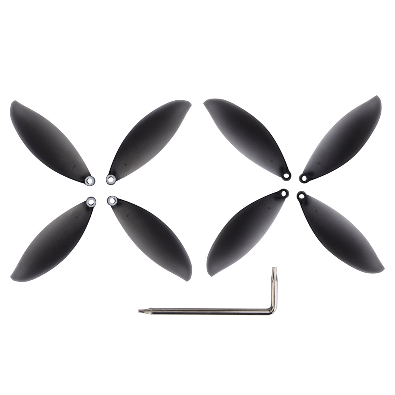 POCREATION Drone Propeller Blades for Parrot Anafi, 8pcs CCW/CW Replacement, RC Quadcopter Accessory