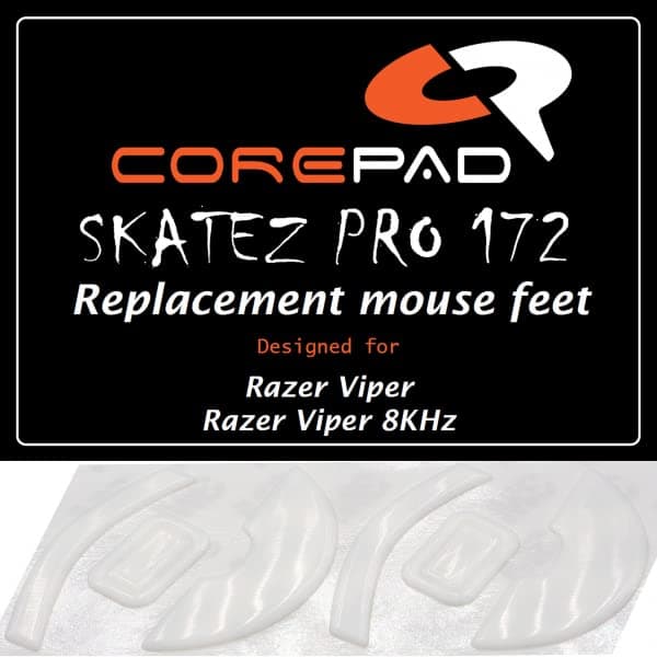 CorepadSkatez PRO 172 Replacement Mouse Feet for Razer Viper
