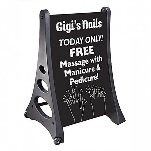 QLA Write-on/Wash-off Sidewalk Sign - Chalkboard