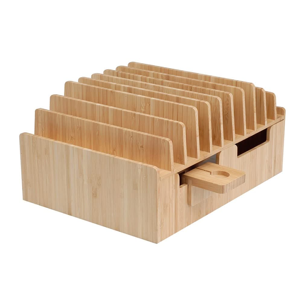 10-Port Charging Station & Compatible Apple Watch Adapter Combo