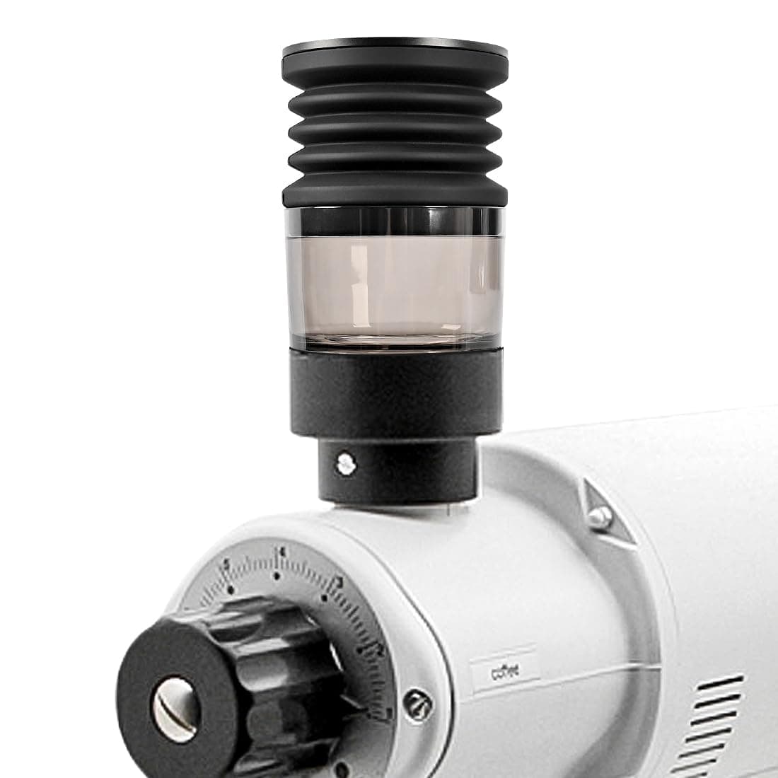 CAFEMASY Clear Single Dose Hopper and Silicone Bellow Compatible with Mahlkonig EK43 Coffee Grinder Cleaning Tool