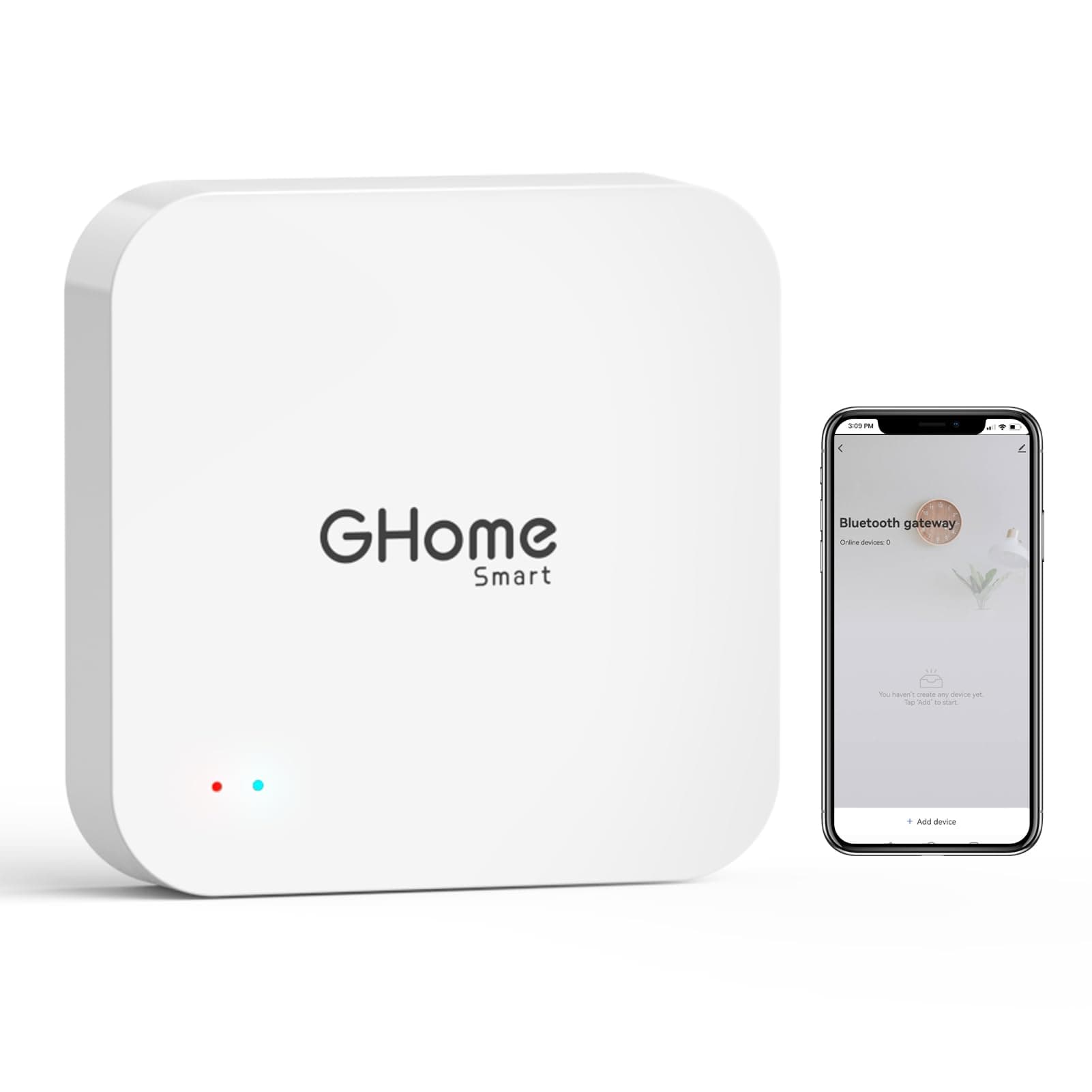 GHome Smart G2 Gateway, Smart Lock Deadbolt WiFi Gateway, Remote Control, Work with Smart Life, Need 2.4G WiFi