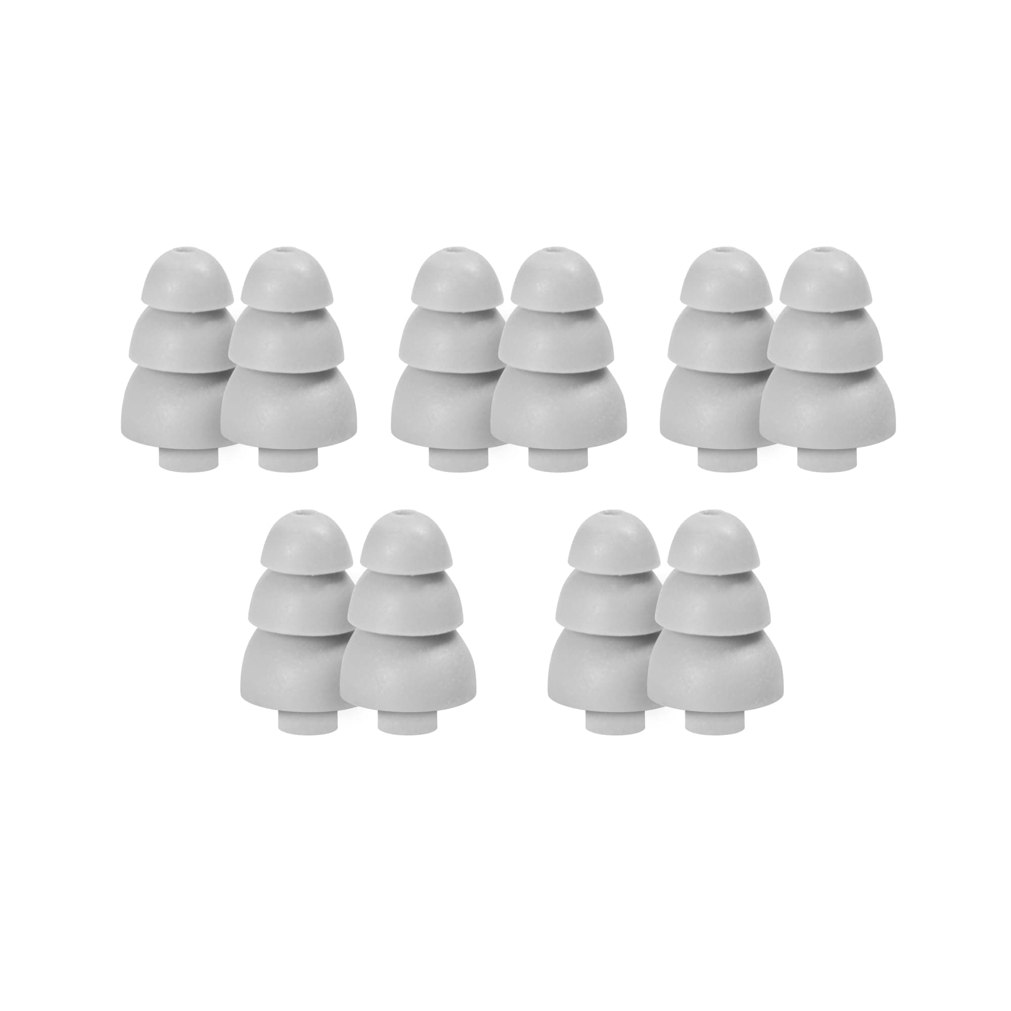 Etymotic Research ER38-18 3-Flange Replacement Eartips - 10 Pack - Gray