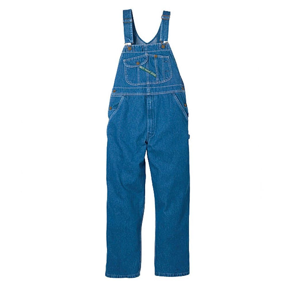 Key Apparel Men’s Denim Bib Overalls - Enzyme Washed with Zip Fly - Work Utility & Safety Overalls & Coveralls