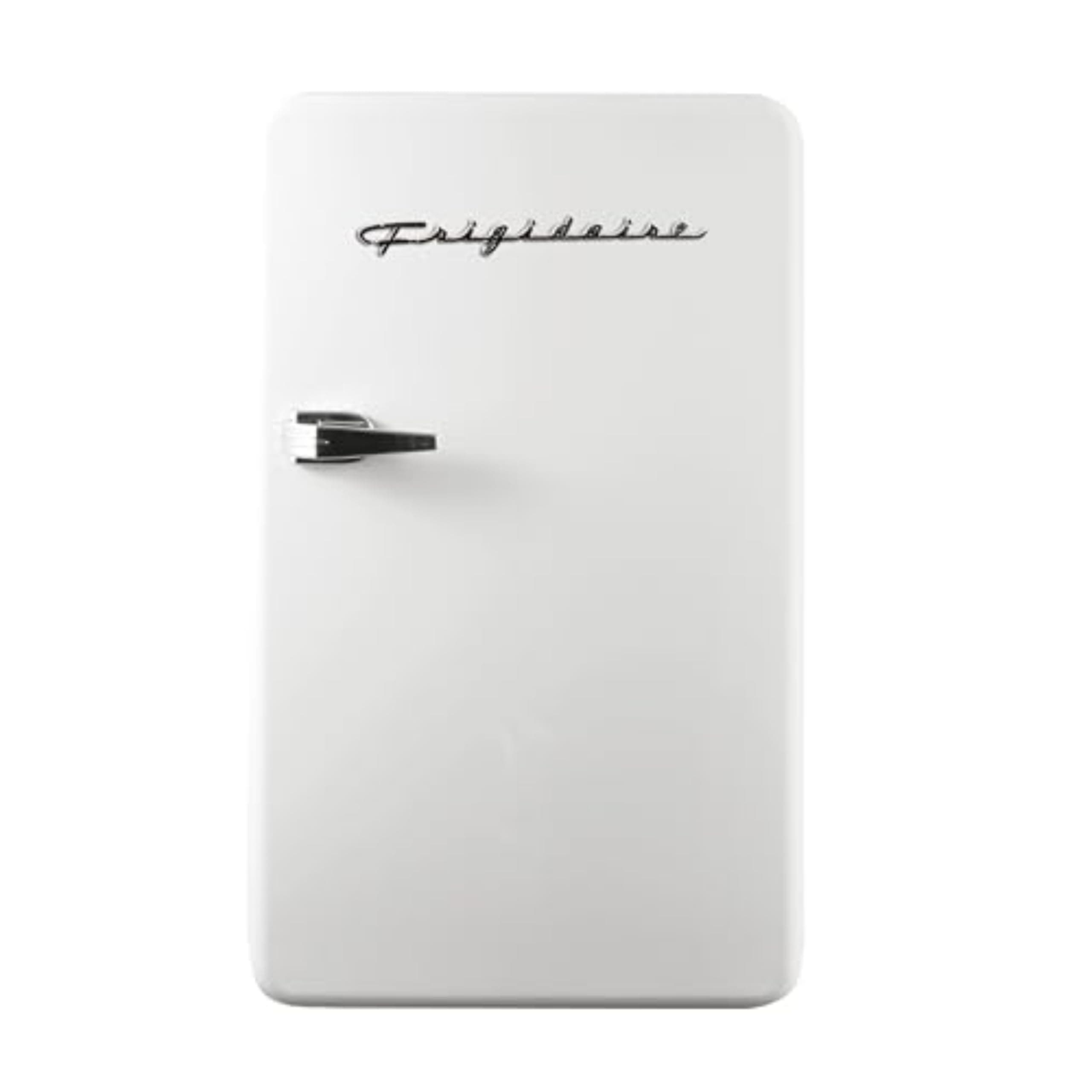 Retro Compact Refrigerator with Chiller, 3.2 cu ft Countertop Fridge, Built-In Bottle Opener, Rounded Corners, Premium, for Office, Bedroom, Dorm Room, Cabin, 18.5D x 20W x 31.5H (White)