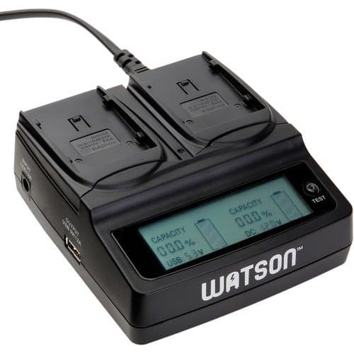 Watson Duo LCD Charger for BP-900 Series Batteries