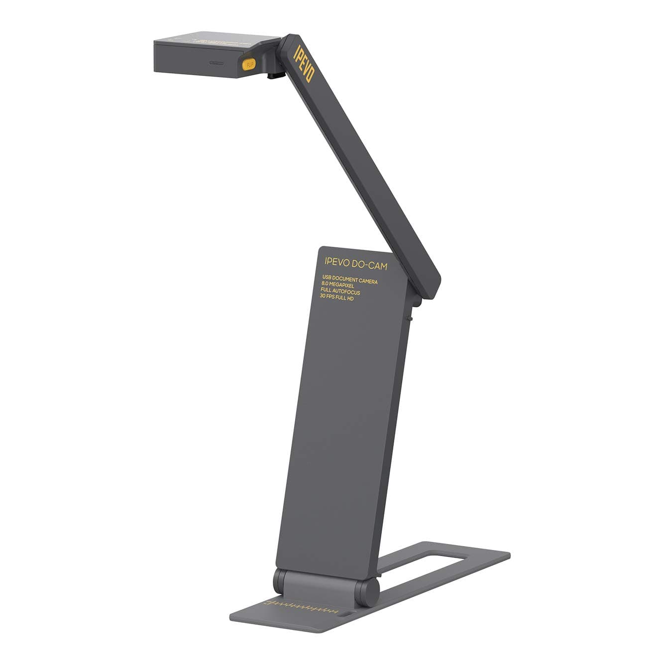 DO-CAM Portable & Compact Ultra HD 8MP USB Camera for Professional Visual Presentations and Communication — Real-time Image Capture, Webcam for Conference Call, Distance Learning,Gray