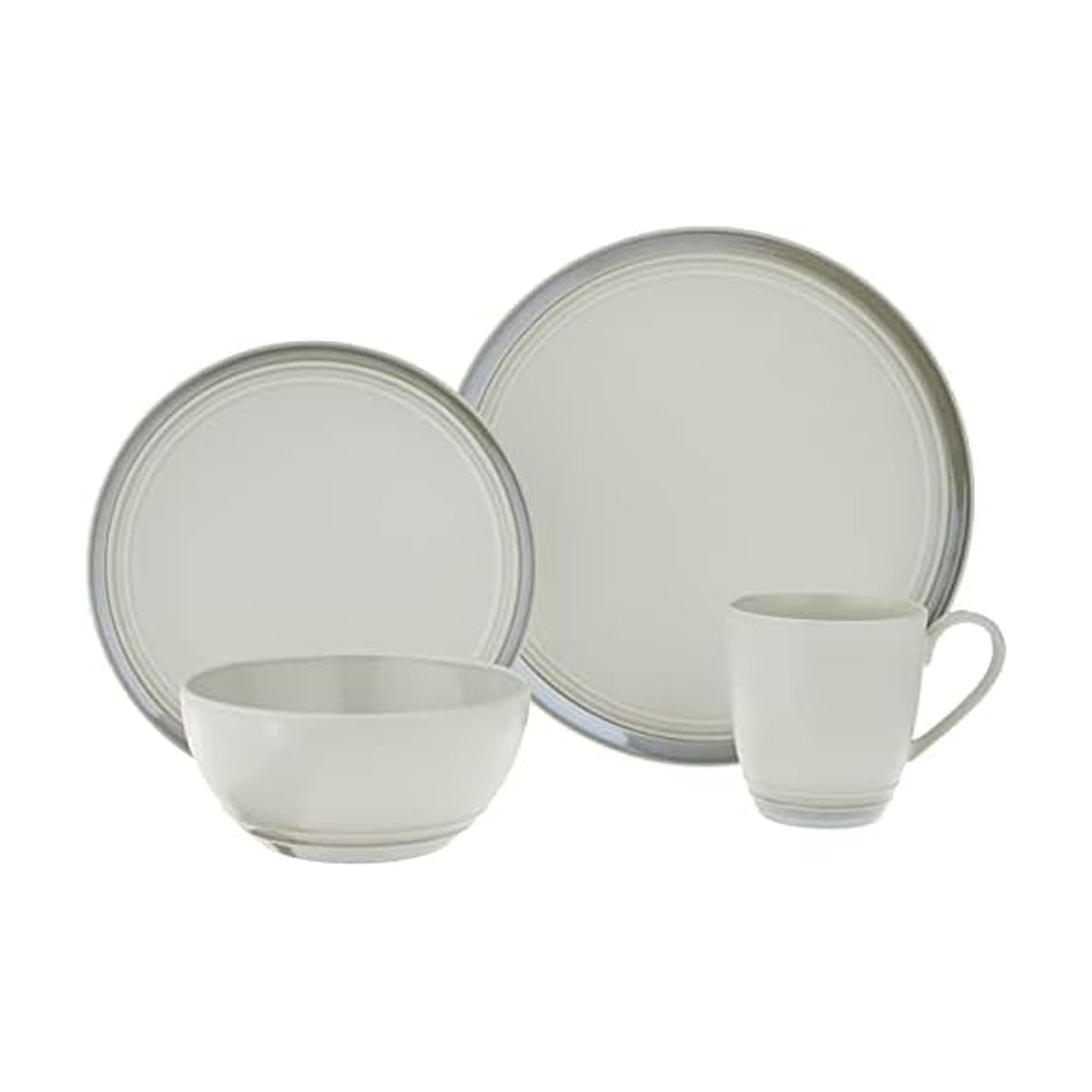 Elura Gray 4-Piece Place Setting, Service For 1, Gray