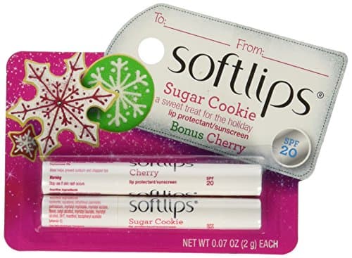 Softlips Holiday Sugar Cookie and Cherry Lip Balm - SPF 20 - 2 Pack