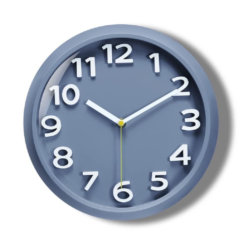 STAR WORK Quartz 12 Inches Premium Wall Clock for Home Stylish Latest Modern Design | Non Ticking Silent Wall Clock - Zero Sound & Disturbance Analog Clock (Advance Grey)