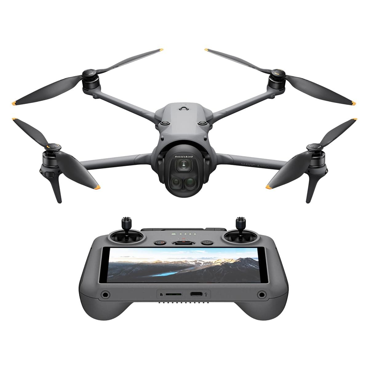 Mavic 4 Pro with DJI RC 2, Flagship Tri-Camera Drone with 100MP 4/3 CMOS Hasselblad Camera, 30km Video Transmission, 51-Min Max Flight Time, UAE Version, Official Warranty Support