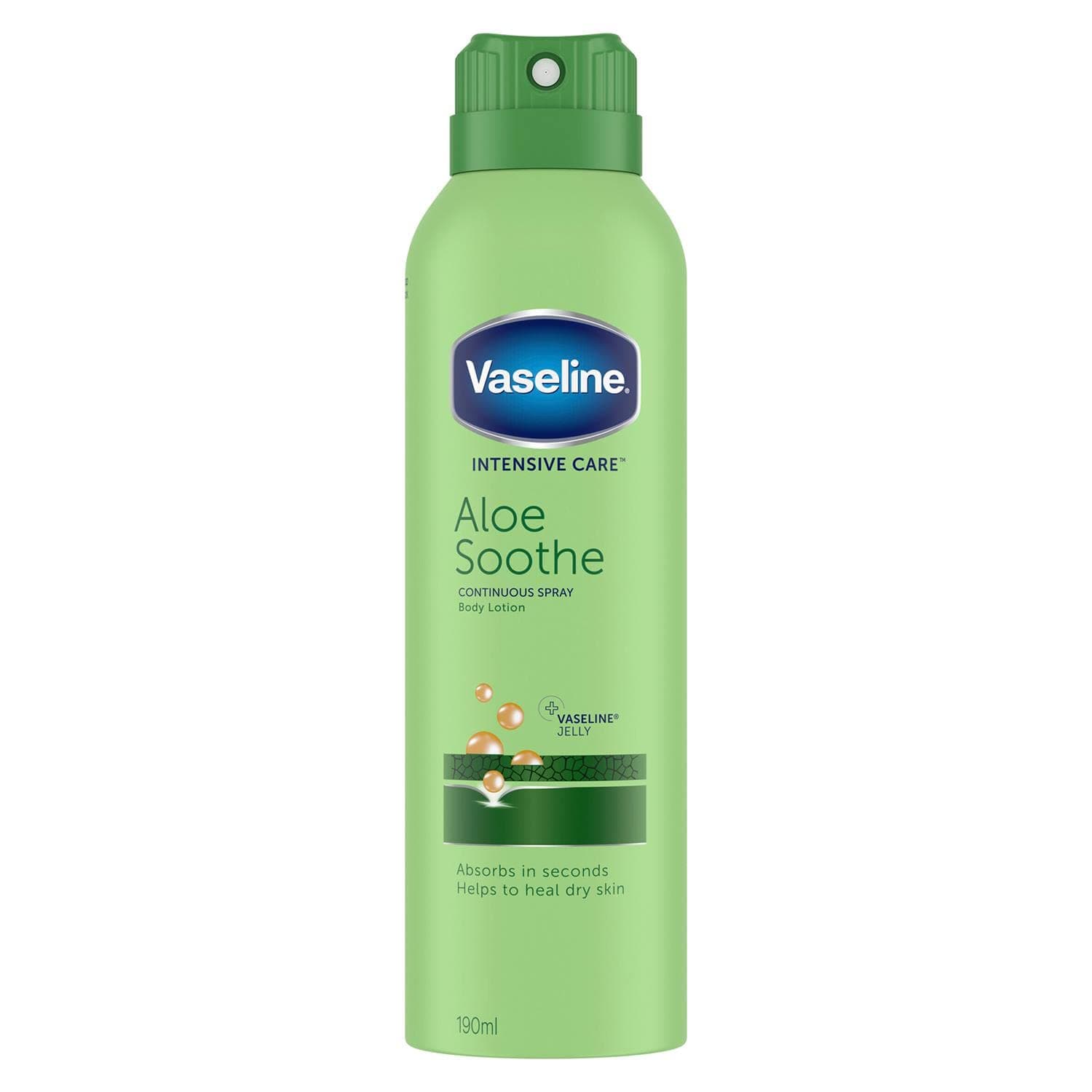 Vaseline Intensive Care Aloe Spray Moisturiser 190Ml
