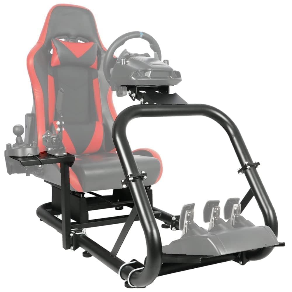 Dardoo Racing Wheel Stand Adjustable fits for Logitech G25 G27 G29 G920 G923 Thrustmaster T150 T300RS Fanatec Gaming Simulator Cockpit Without Wheels,seat and Pedals